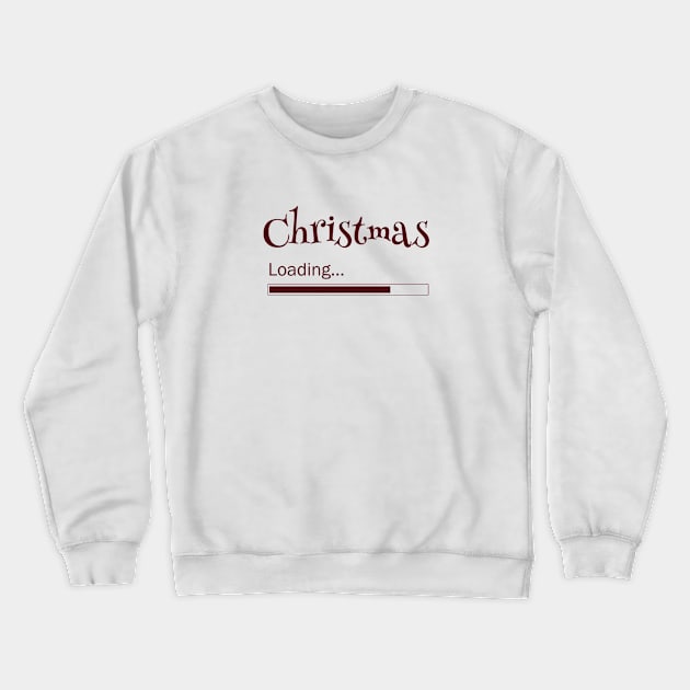 Christmas Loading Crewneck Sweatshirt by Bear in a Puddle